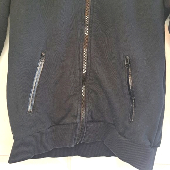 Puma Ferrari Scuderia Black Zip Up Hooded Sweatshirt Jacket Size Medium - Picture 4 of 7